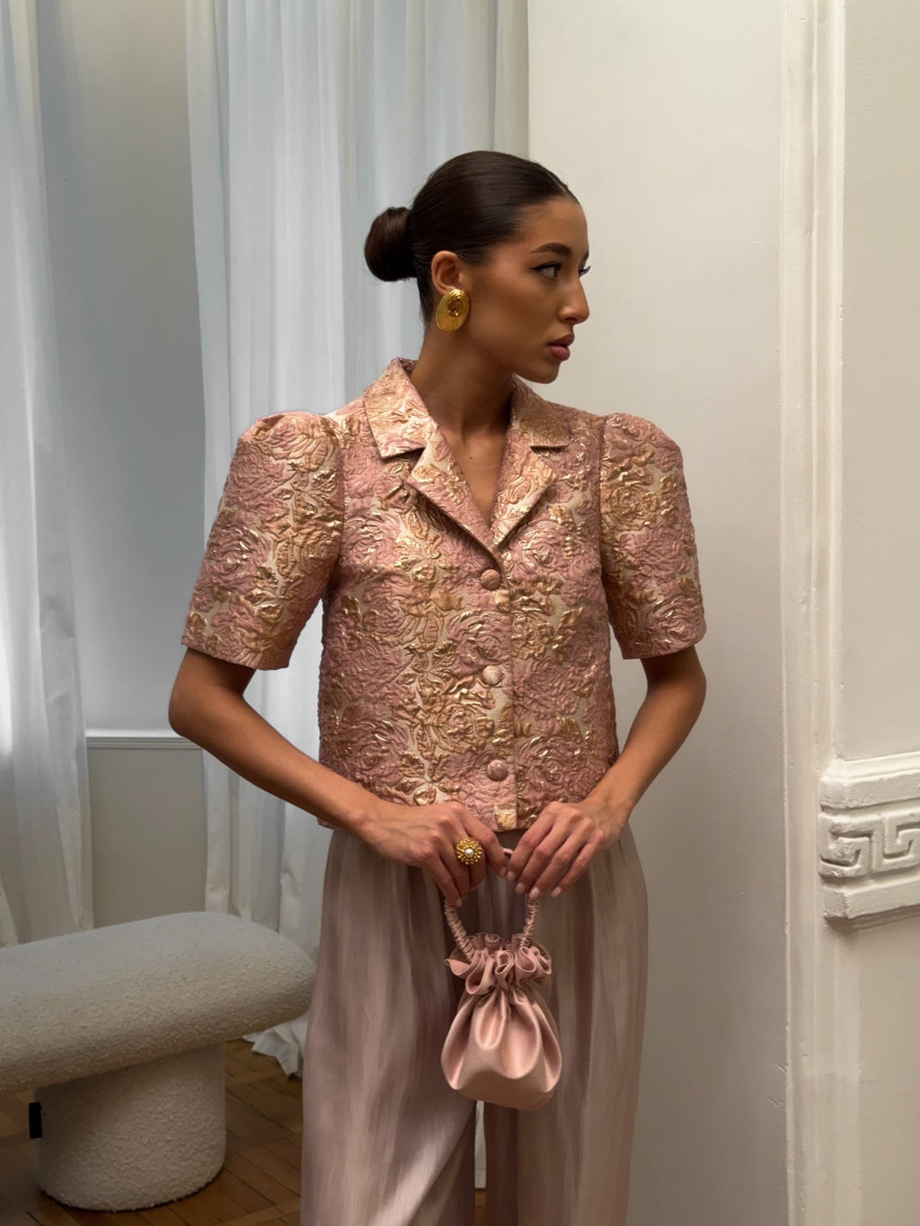 SUGAR PLUM brocade jacket, Pink