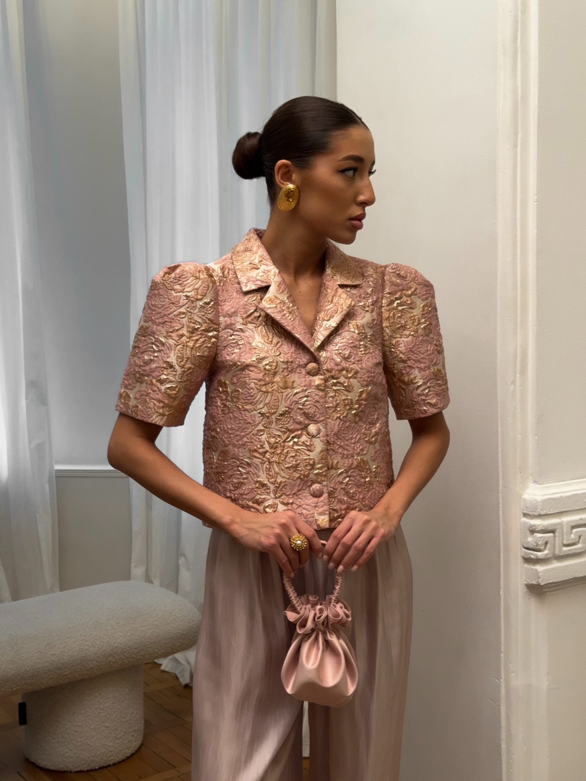 SUGAR PLUM brocade jacket, Pink