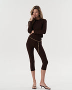 Capri Trousers (Chocolate)
