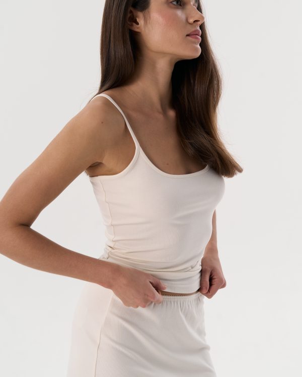 Thin-Strap Tank (Milk)