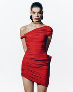 Magda crimson dress