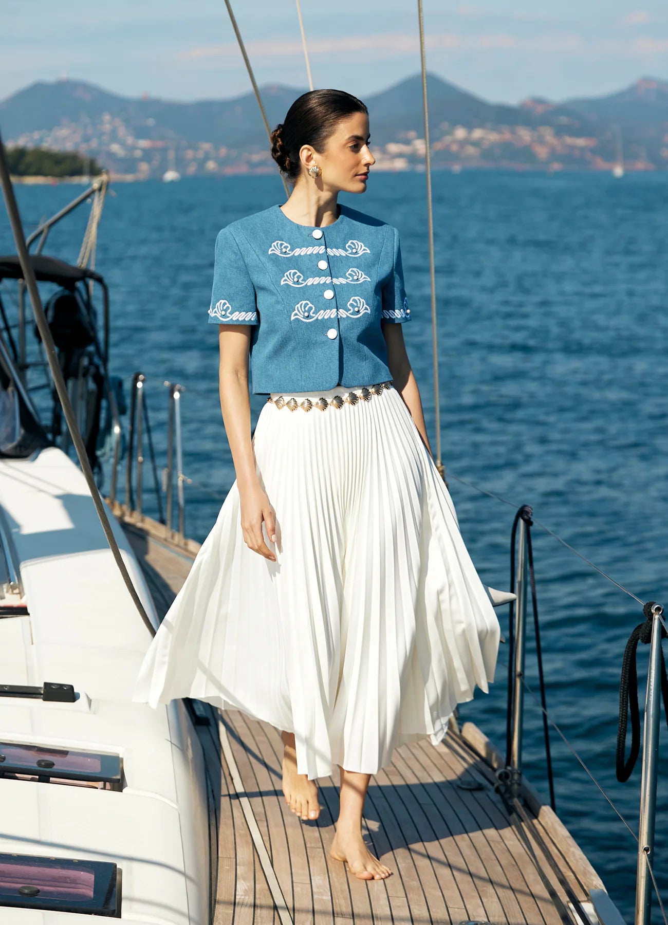 Jacket with Nautica embroidery