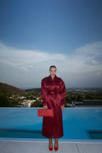 Gq dress long burgundy