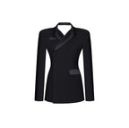Black Open Back Blazer