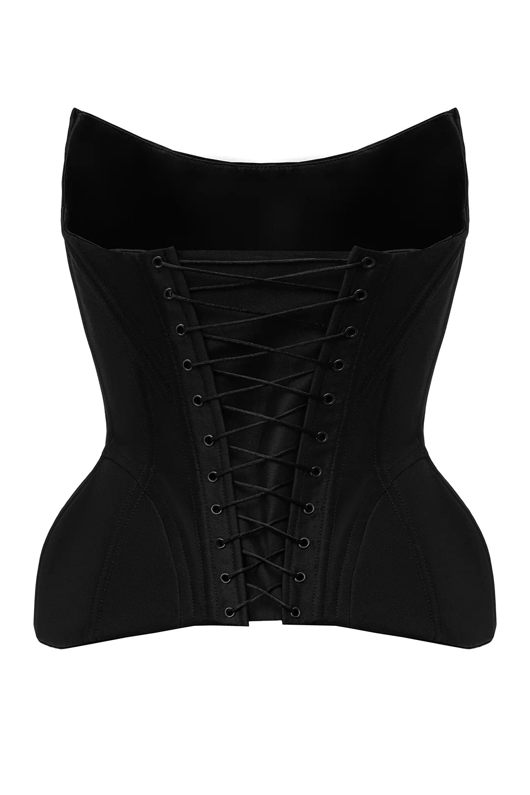 Black Corset with Side Panels
