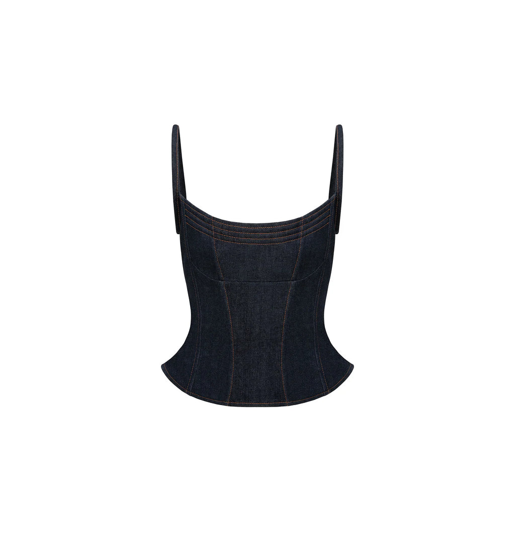 Futurism Denim Corset