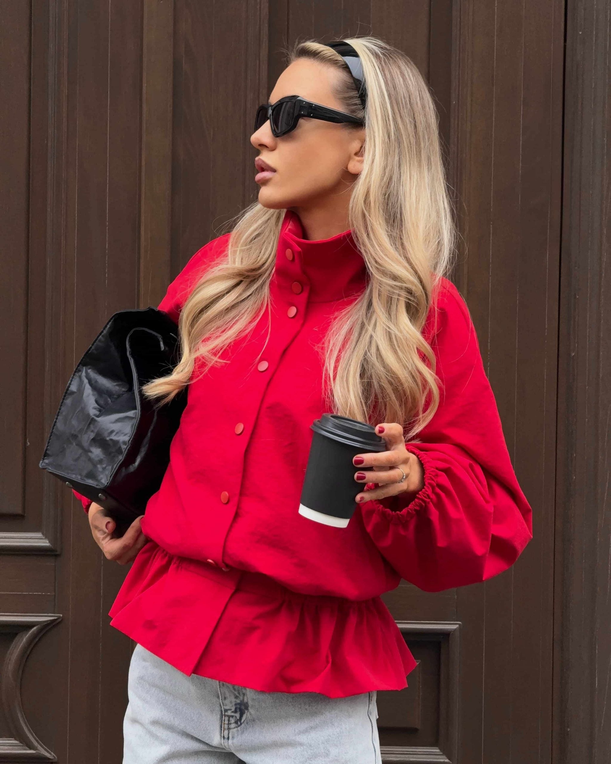 Windbreaker with a peplum “Nicole"