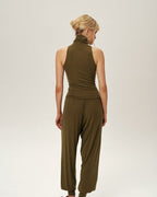 High-Cuff Joggers (Olive)