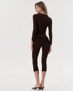 Capri Trousers (Chocolate)