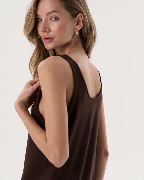 Loose Tank (Chocolate)