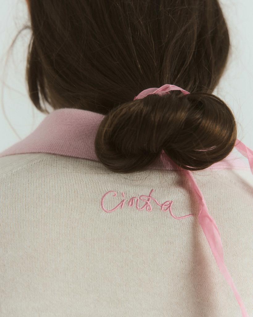 100% cashmere Rose Polo Jam