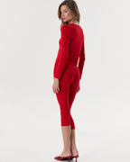 Capri Trousers (Red)