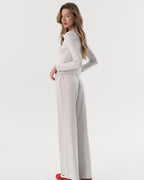Straight-Leg Trousers (Heather Grey)