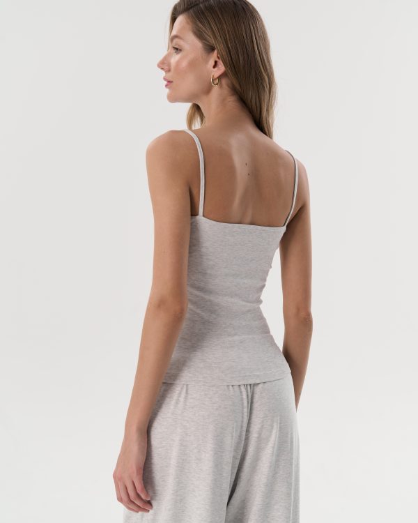 Thin-Strap Tank (Heather Grey)