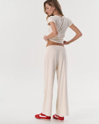 Straight-Leg Trousers (Milk)