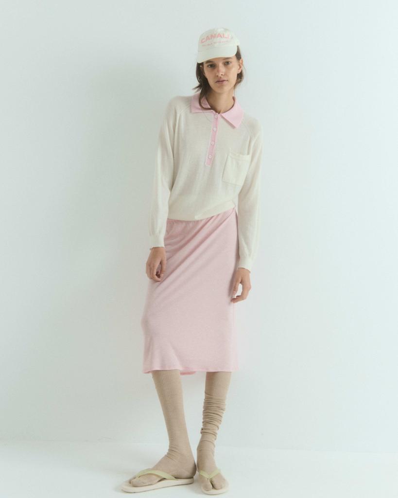 100% cashmere Rose Polo Jam