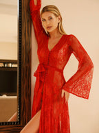 Peignoir maxi Gabi lace