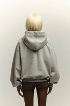 Grey zip hoodie
