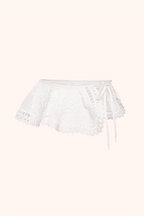 Lace peplum with ties