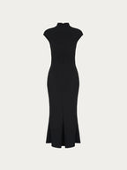 Dress with handmade embroidery Noir