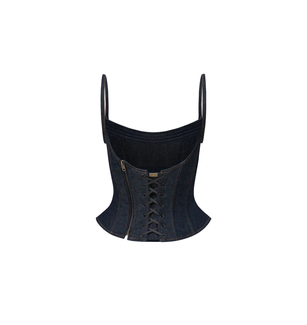 Futurism Denim Corset