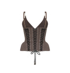 Gray Laced Corset