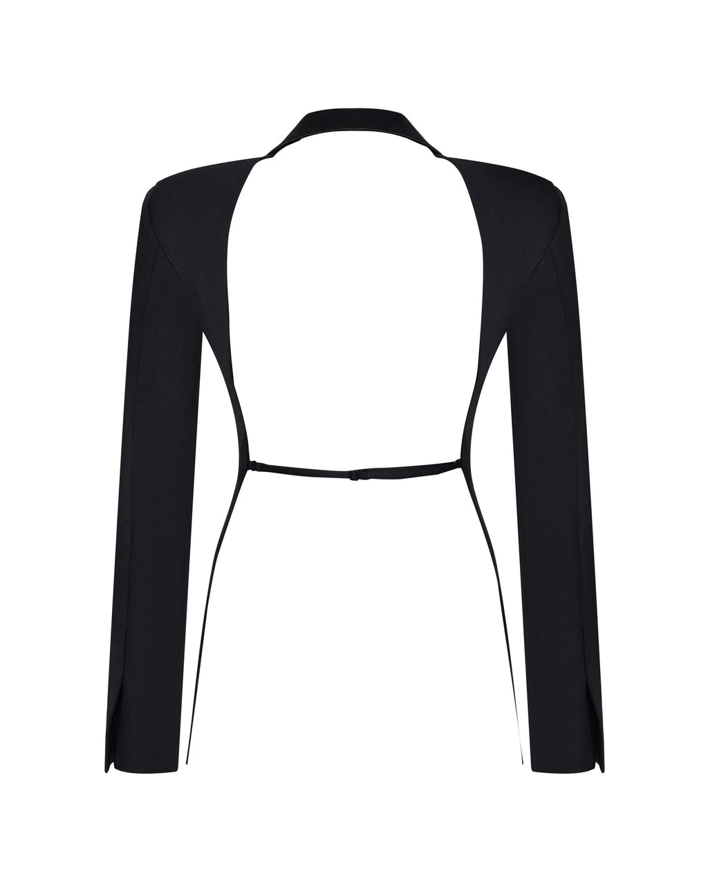 Black Open Back Blazer