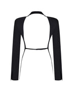 Black Open Back Blazer