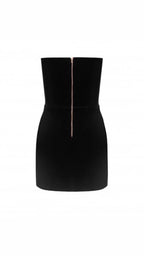 Black Velvet Mini Dress