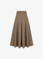 Skirt with wool pleats