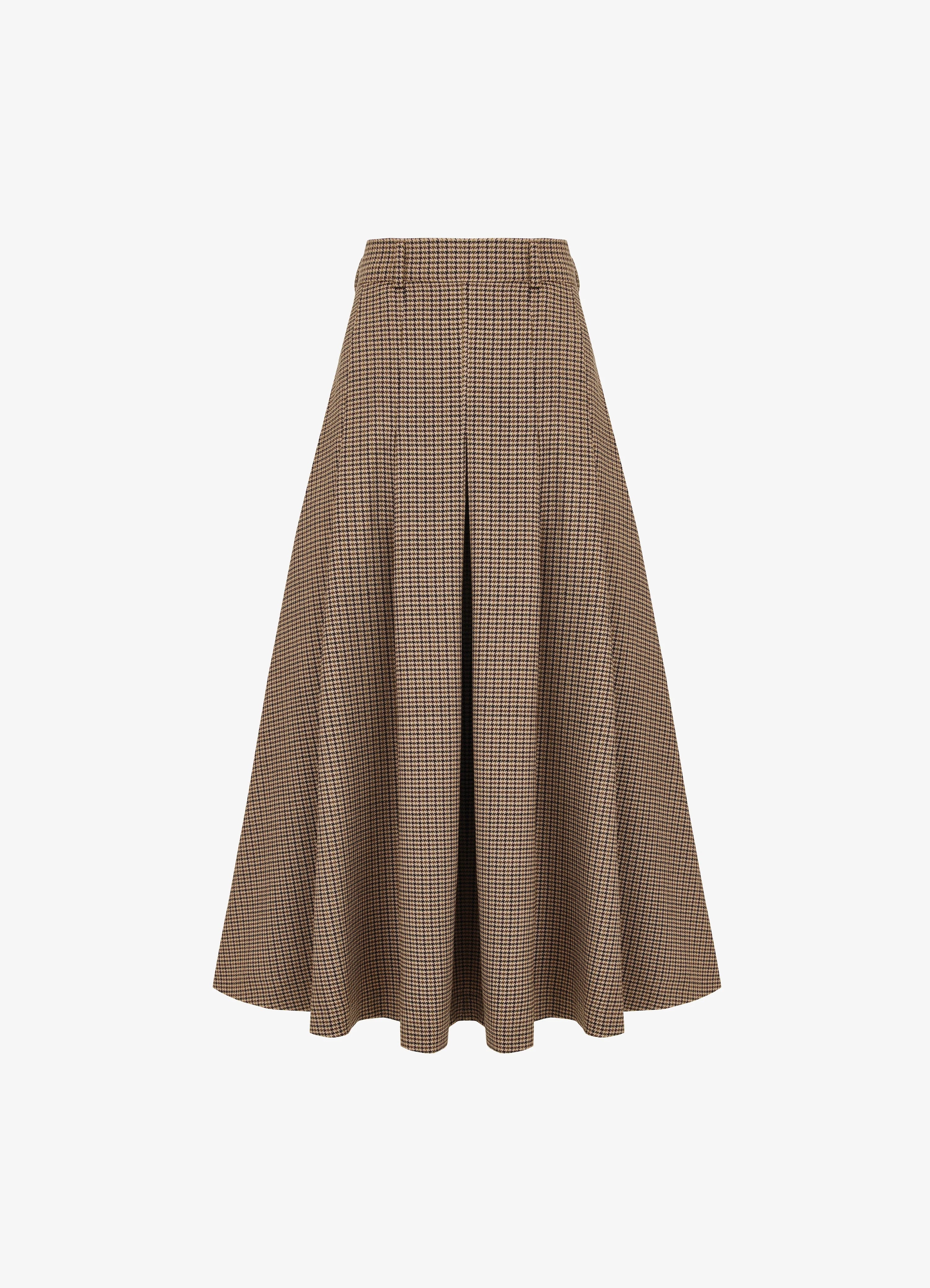Skirt with wool pleats