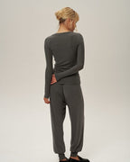 High-Cuff Joggers (Grey)