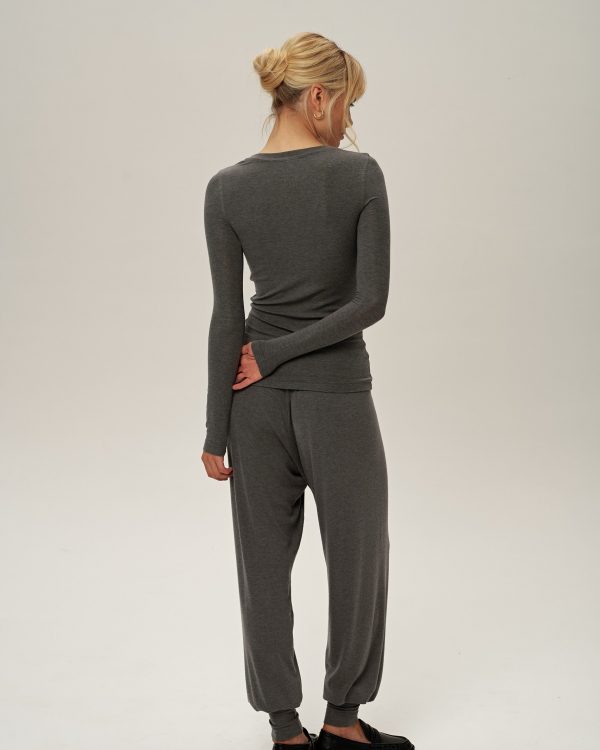 High-Cuff Joggers (Grey)