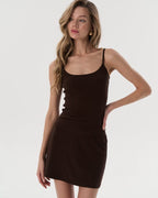 Thin-Strap Tank (Chocolate)