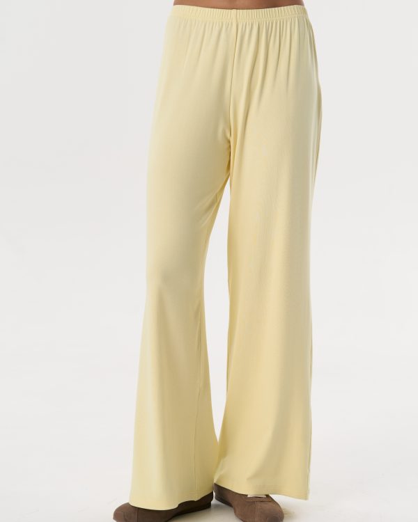 Straight-Leg Trousers (Lemon)