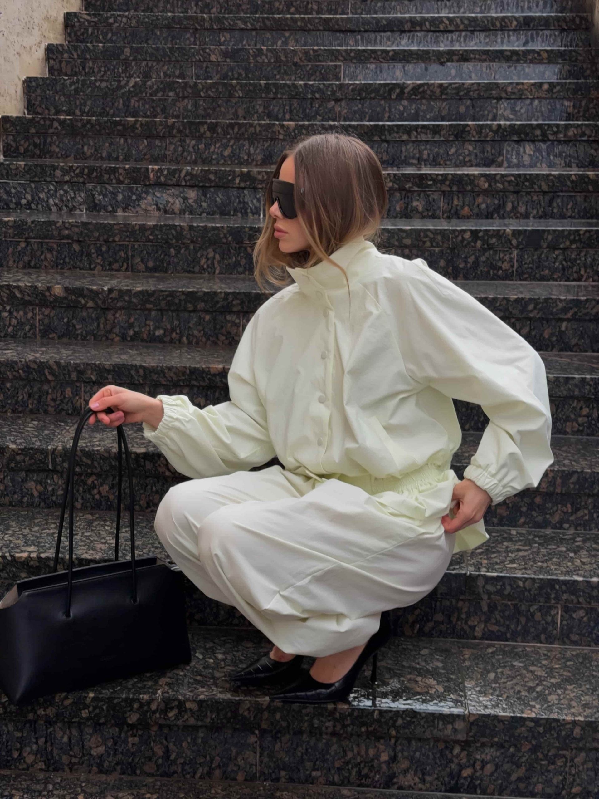 Windbreaker with a peplum “Nicole"