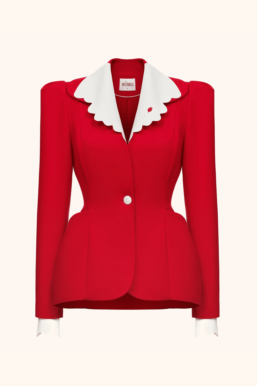 Jacket with collar and cuffs