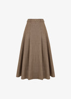 Skirt with wool pleats