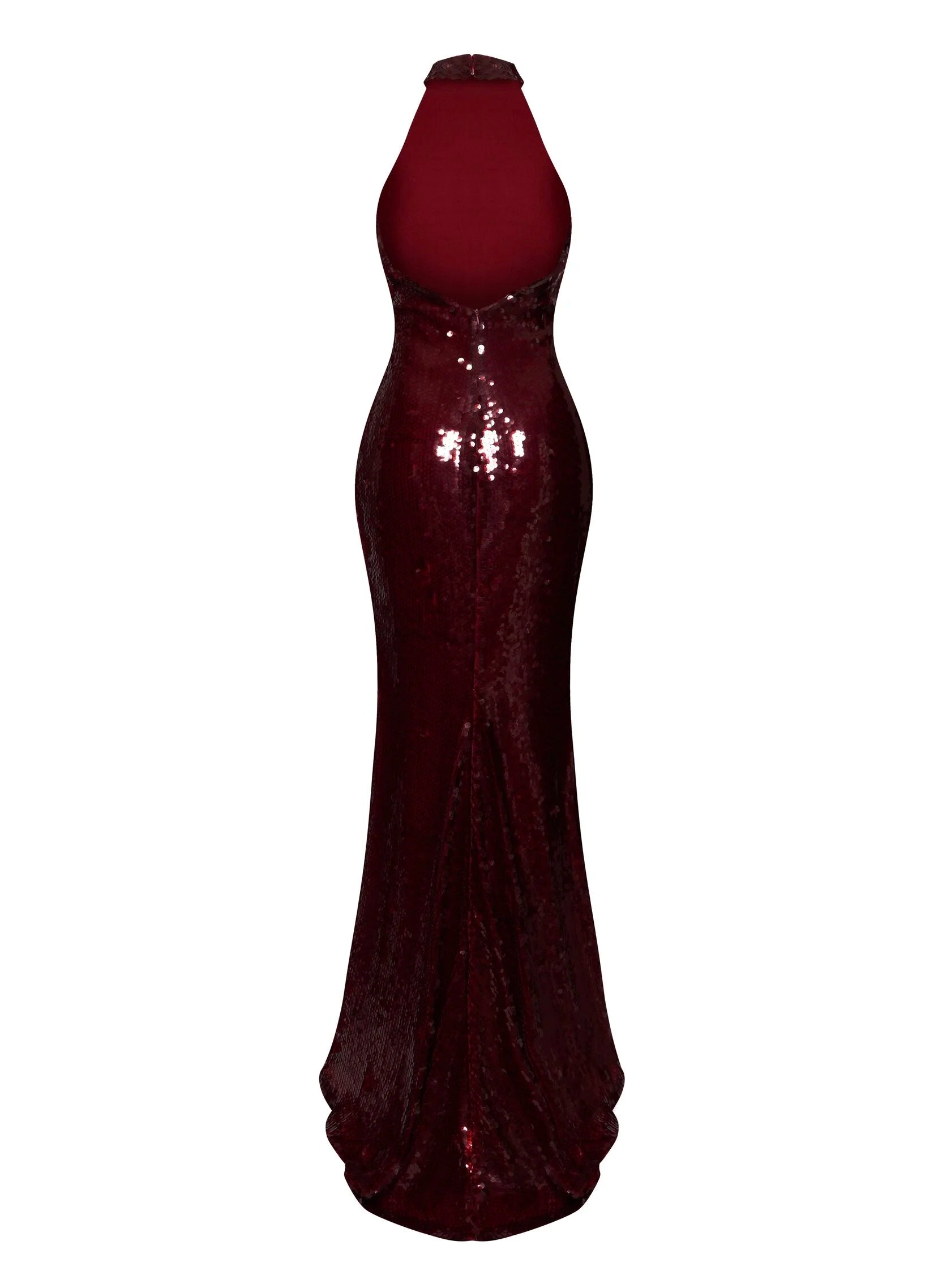 Serena red wine dress