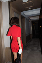 Cape DECEMBER ROSE, Red