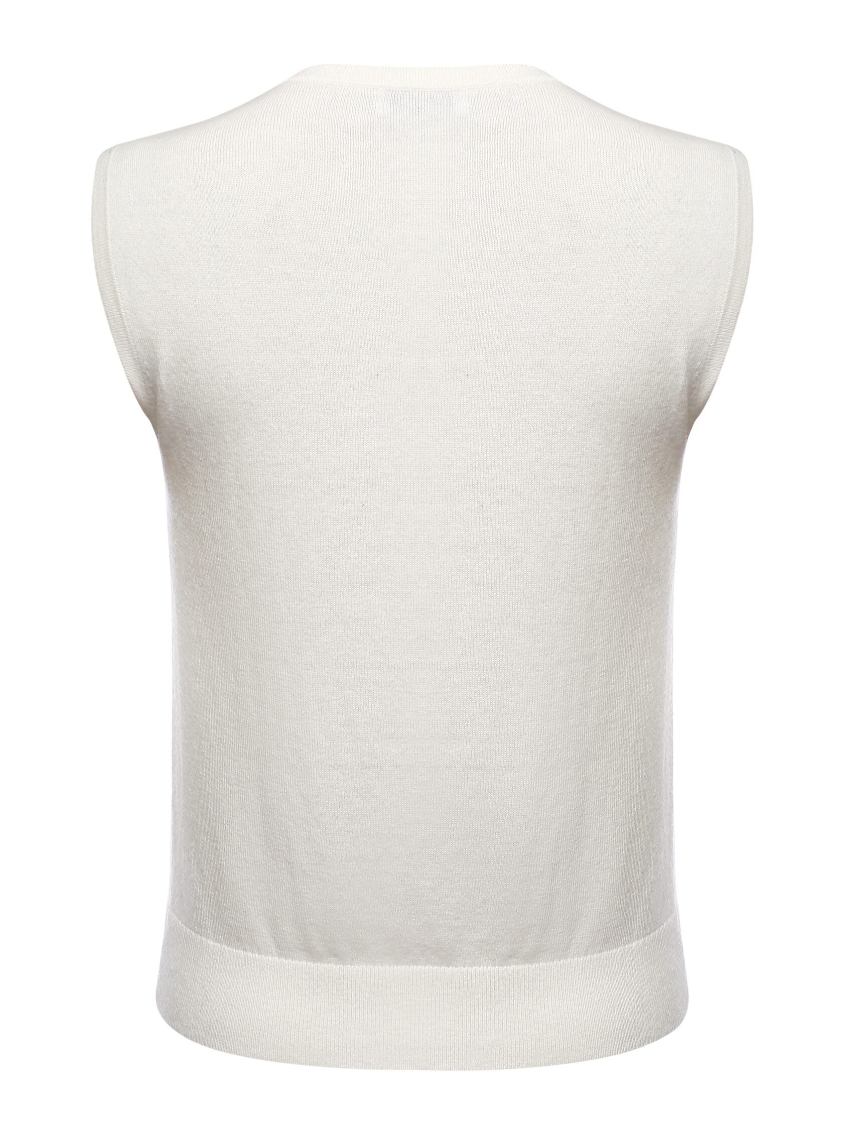 MERINO VEST IVORY