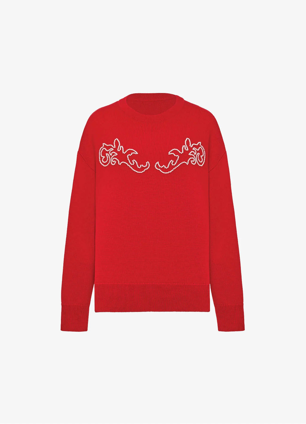Zarnitsa jumper with pearl embroidery