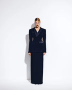 Black Open Back Blazer