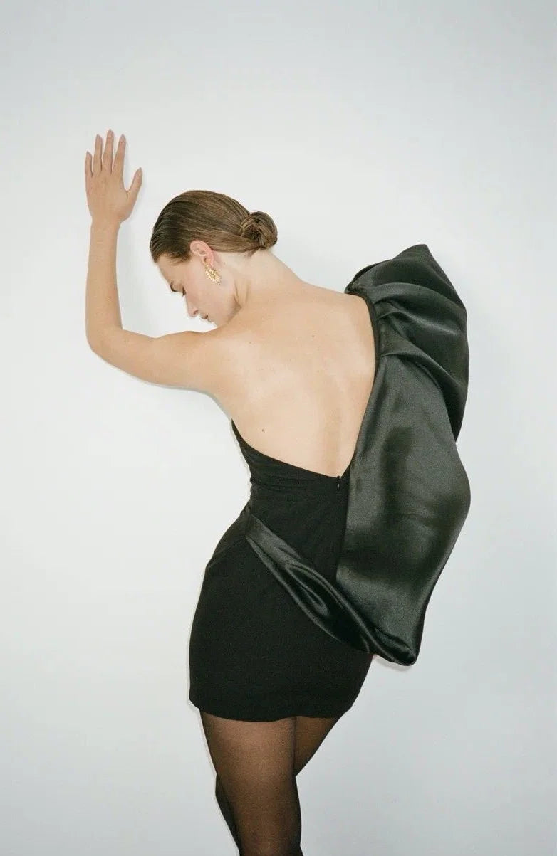 Tatuna black mini dress.