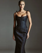 Futurism Denim Corset