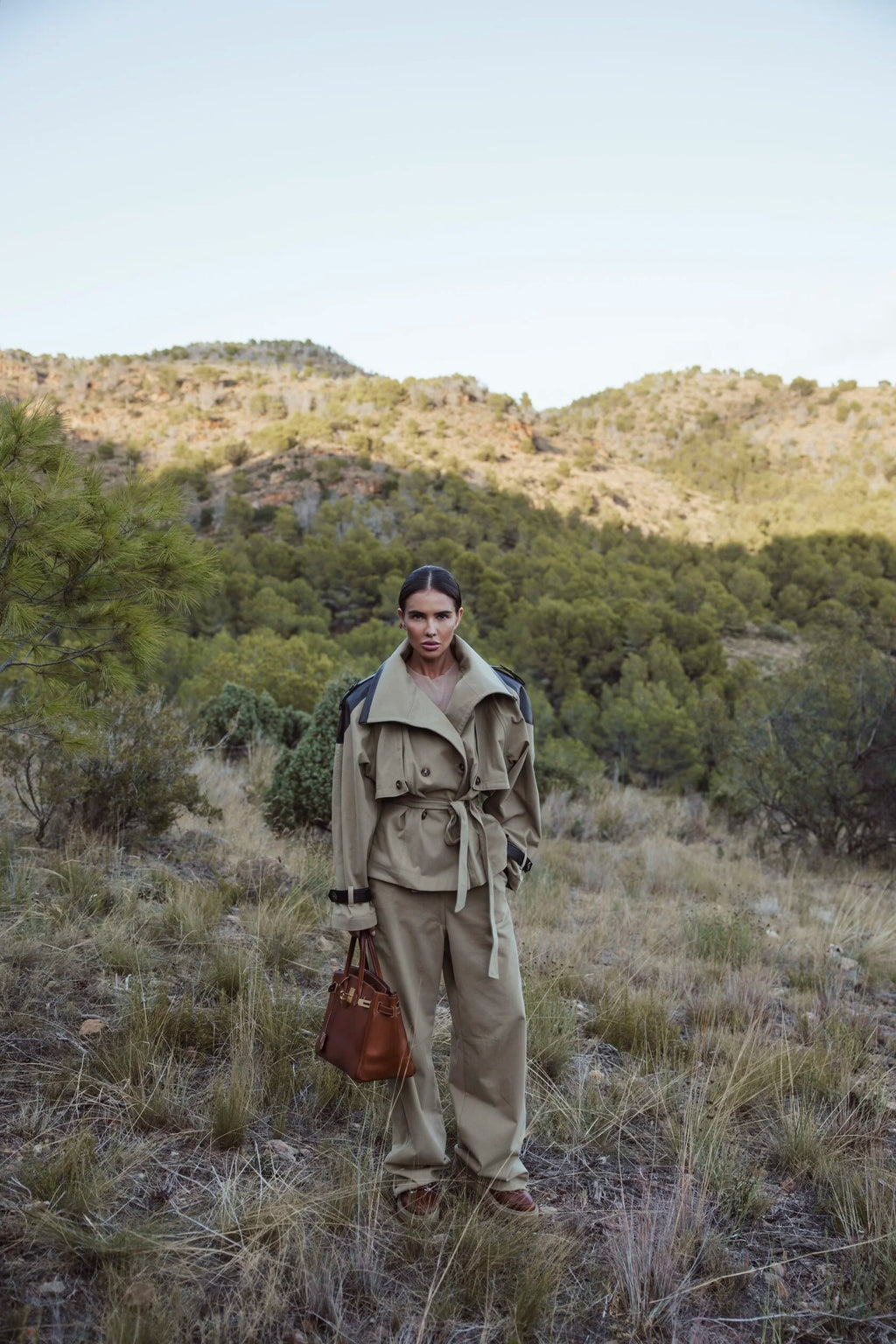 Trench & trousers