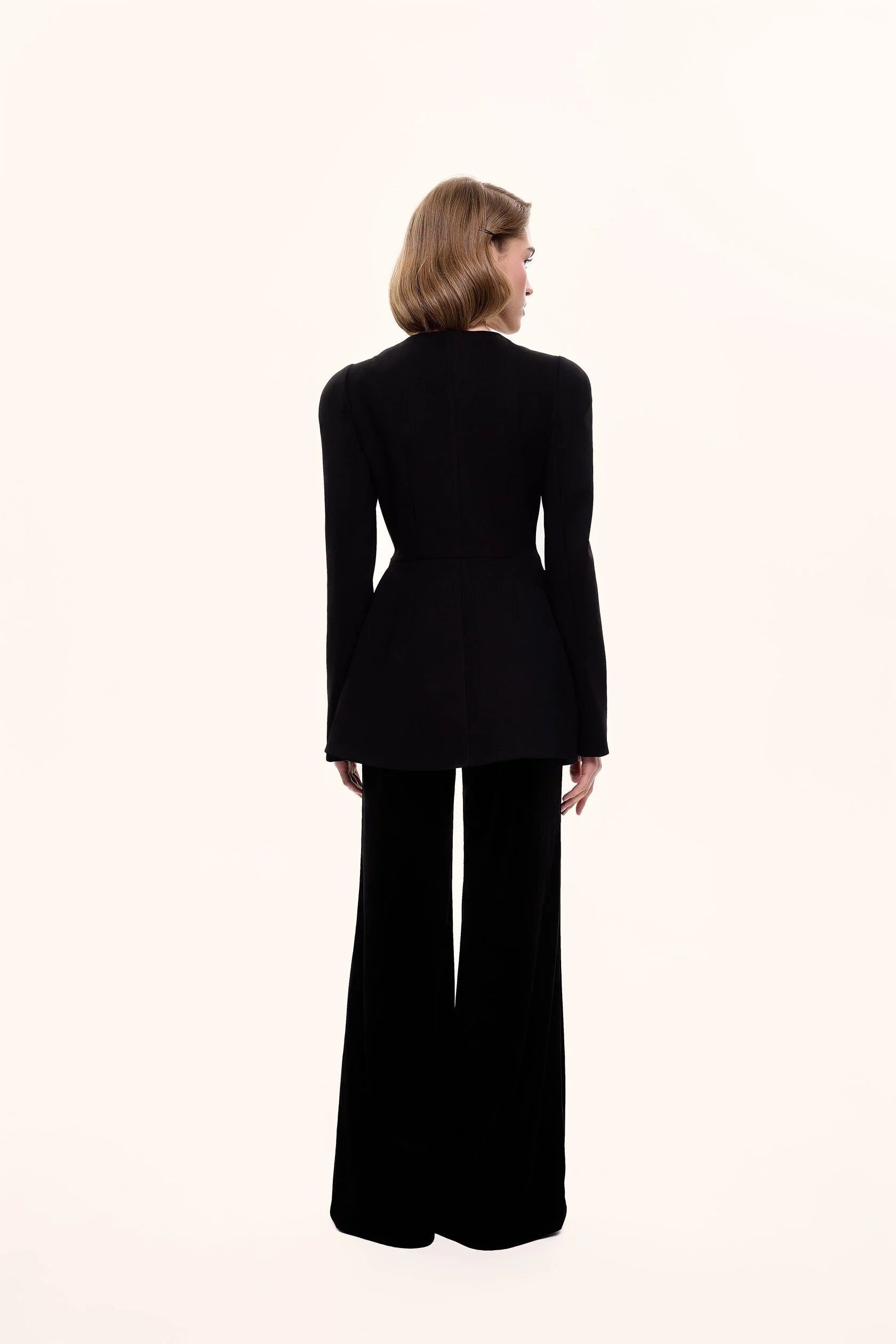 Jacket with velvet lapel