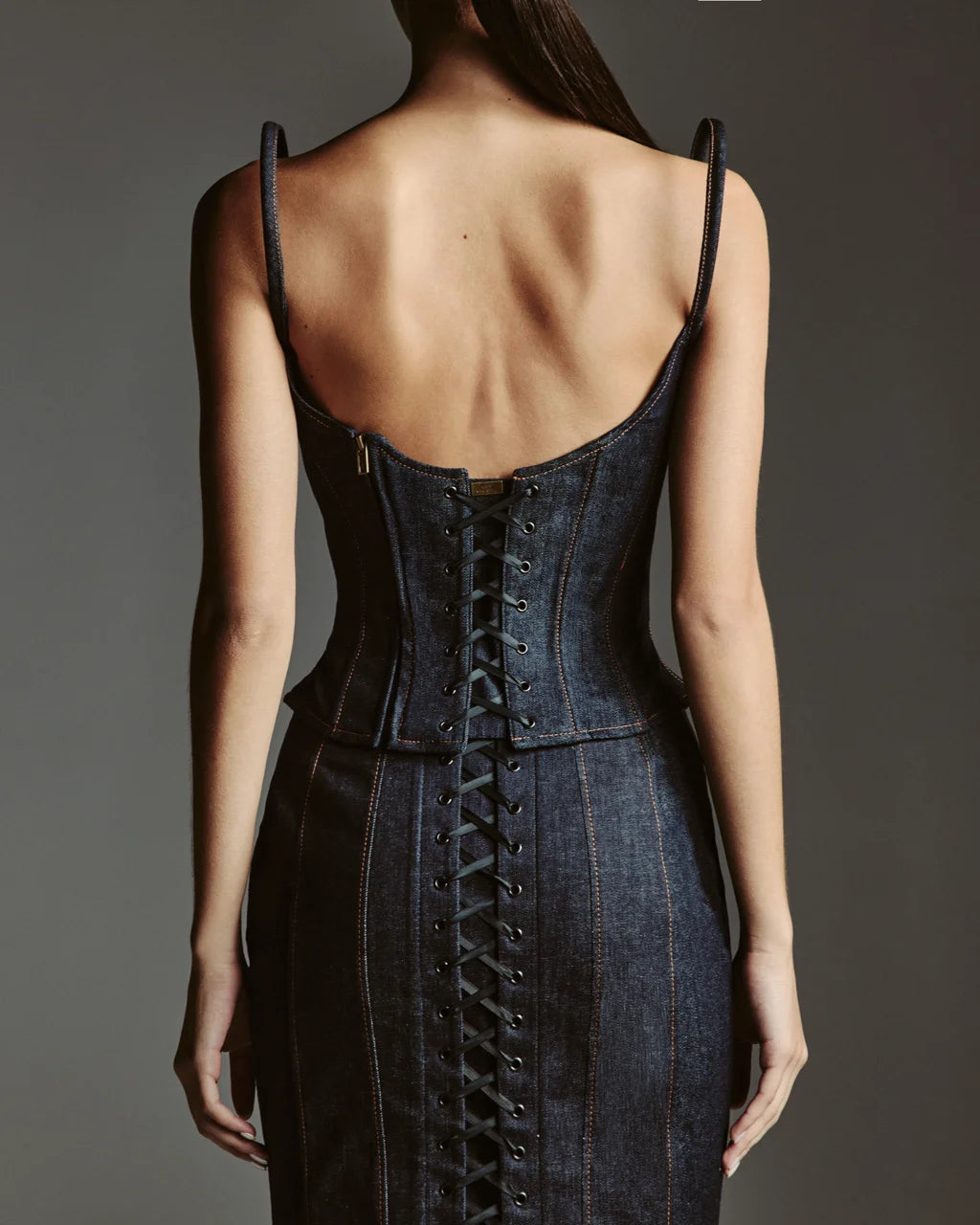 Futurism Denim Corset