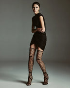 Pleated Silk Mini Skirt