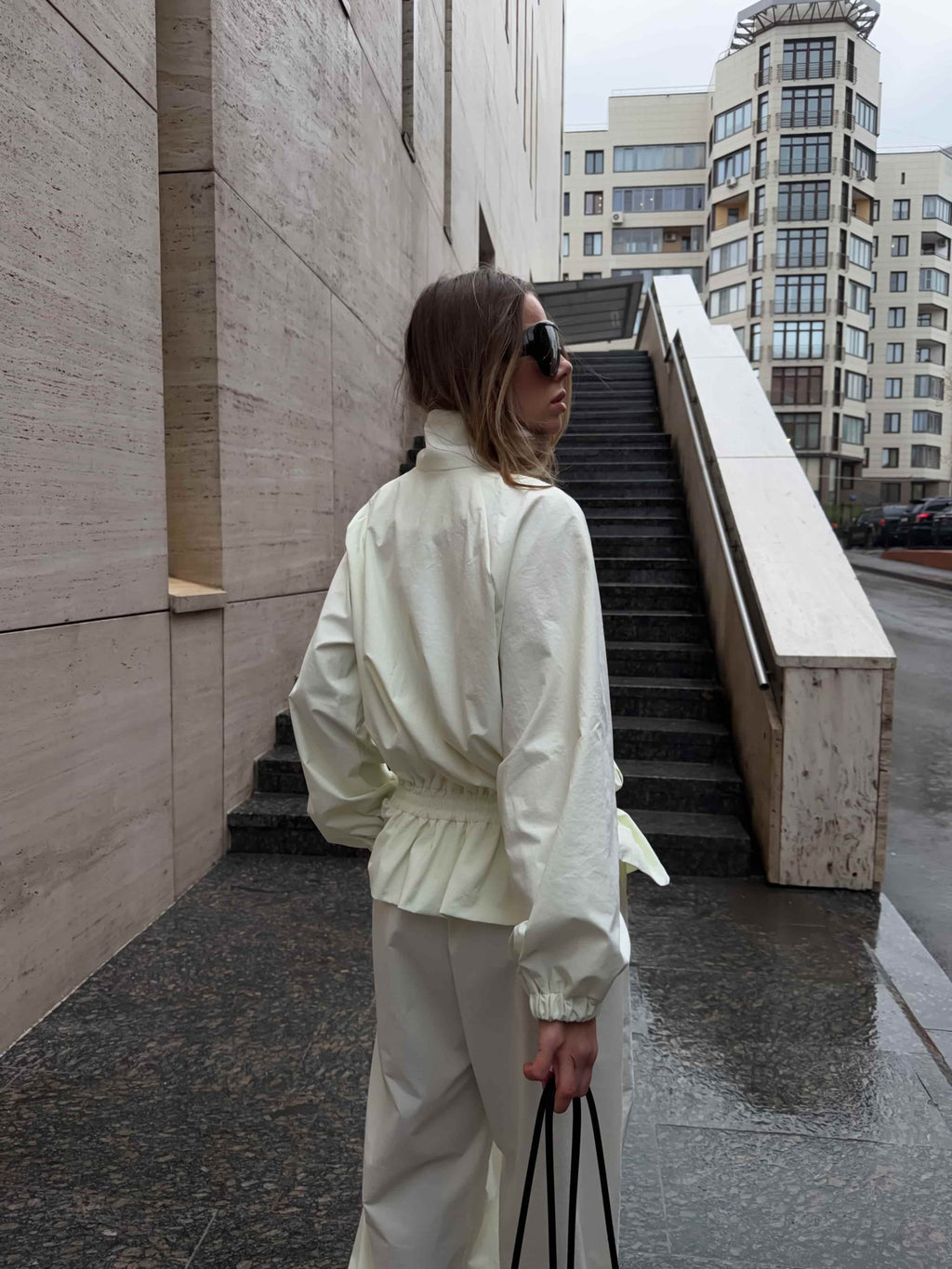 Windbreaker with a peplum “Nicole"